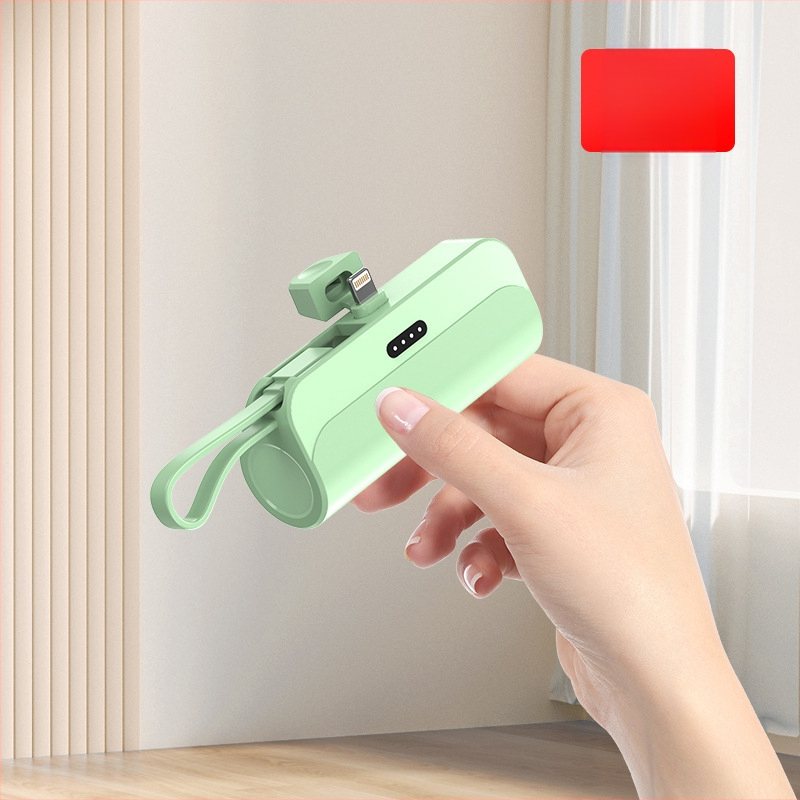 Kapsulės formos nešiojamas energijos bankas 5000mAh, 10W greitas įkrovimas, 5V įėjimas, AFC protokolas