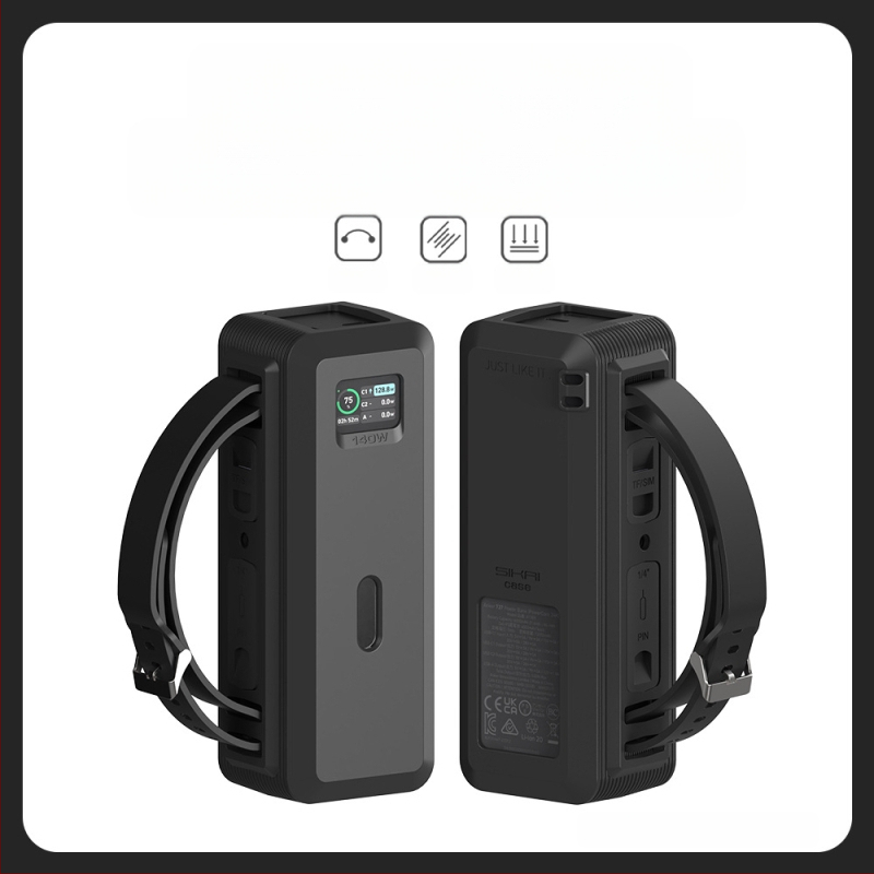 SIKAI Power Bank apsauga Anker 737 — silikoninis dėklas, suderinamas su 737, baterija neįtraukta