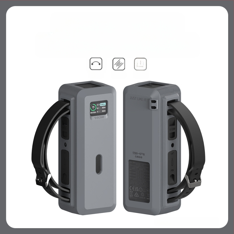 SIKAI Power Bank apsauga Anker 737 — silikoninis dėklas, suderinamas su 737, baterija neįtraukta