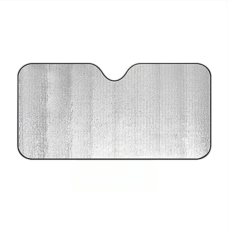 Pluche automobilio priekinio stiklo skydelis, aliuminio folija, automatiškai išsitiesiantis, tvirtinimas statiniu lipu, universalus suderinamumas