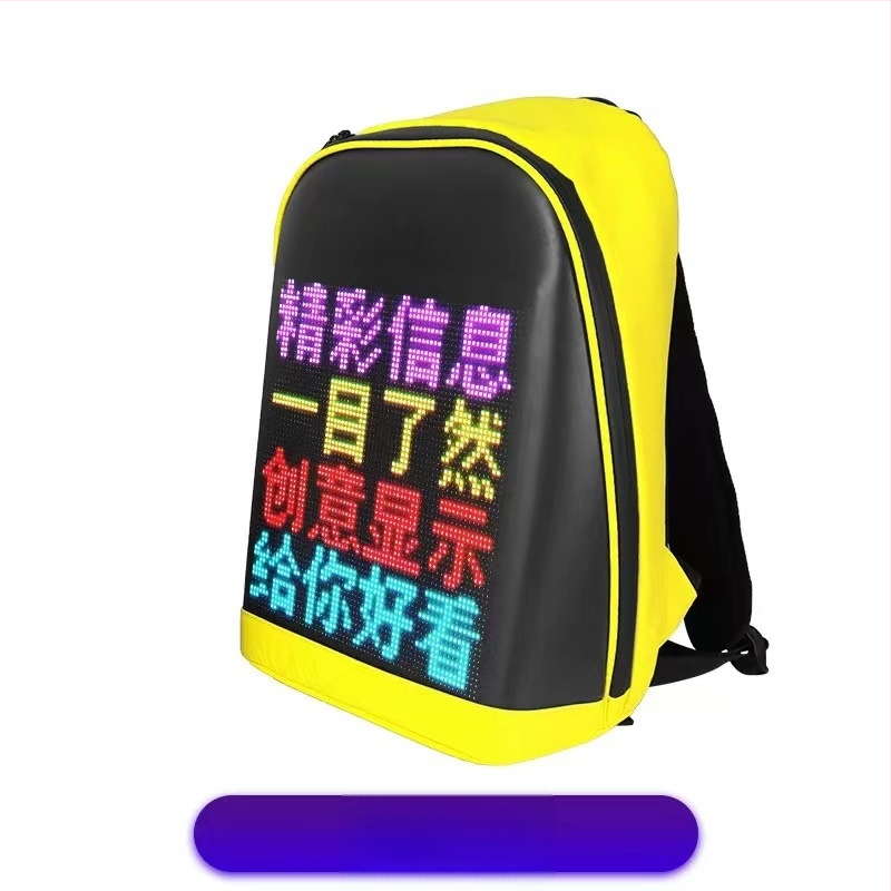 LED reklaminė kuprinė su ekranu 64x64, 4096 pikselių, 256 pilkumo lygių, 240x240 mm ekranas, 256x256 mm modulis