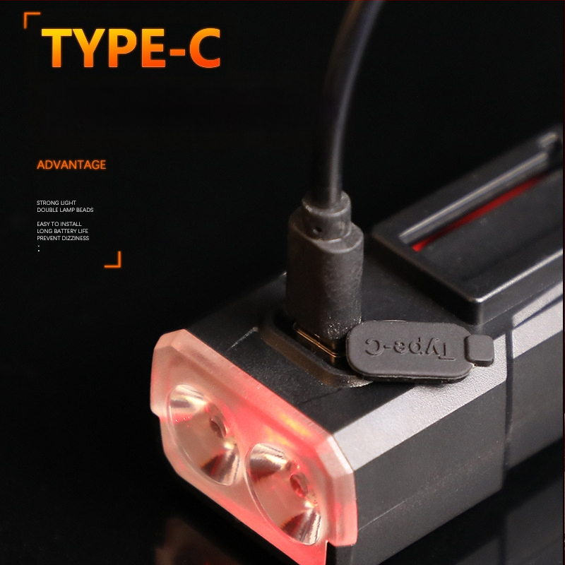 Far frontal pentru bicicletă pentru plimbări nocturne, reîncărcabil, impermeabil, pentru mountain bike (reîncărcabil, impermeabil, plimbări nocturne, mountain bike)