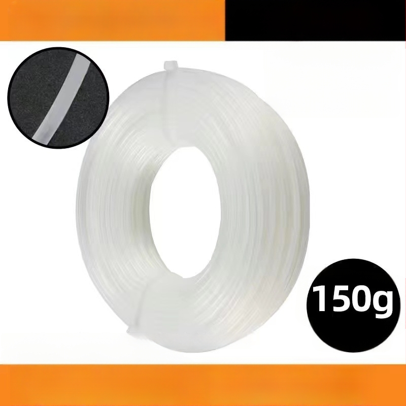 Νάιλον σχοινί για χλοοκοπτικό με στριφτό ατσάλινο σύρμα, κεφαλή ζιζανίων στρογγυλή και τετράγωνη, ανθεκτικό