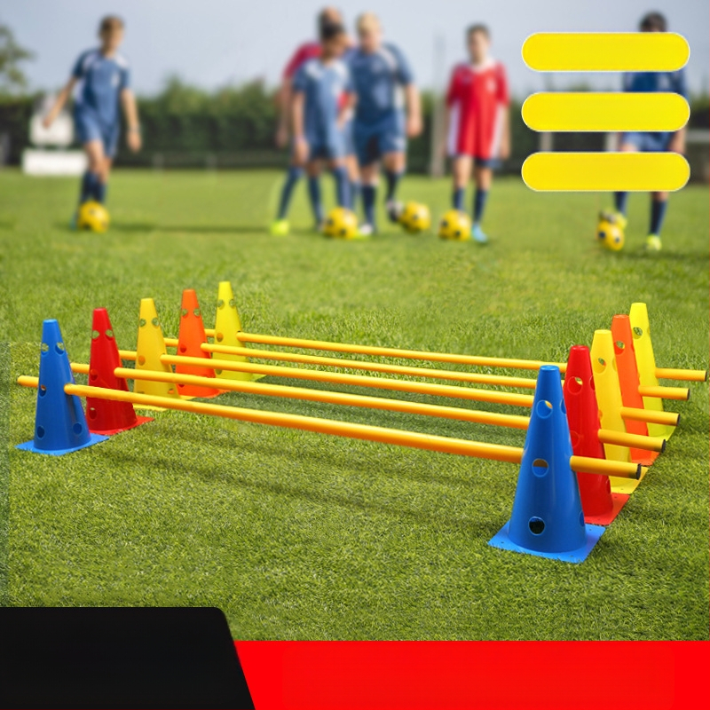 Futbolo treniravimo konusas su logotipo kibiru ir kvadratine baze, PE medžiaga, prekės ženklas Neli, kilmė Zhejiang, treniruočių pagalbinė įranga