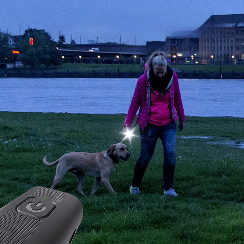 Μίνι υπερηχητικό αποτρεπτικό σκύλων - υψηλής ισχύος, μακρύ εύρος, για εκπαίδευση και εξωτερική αυτοάμυνα, ABS υλικό