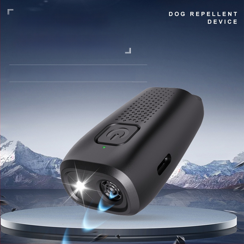 Μίνι υπερηχητικό αποτρεπτικό σκύλων - υψηλής ισχύος, μακρύ εύρος, για εκπαίδευση και εξωτερική αυτοάμυνα, ABS υλικό