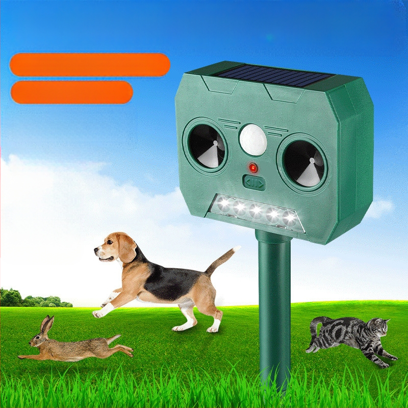 Saulės energijos ultragarso atbaidytuvą graužikams, kvadratinis dizainas, 5.5, 400-1000, 2