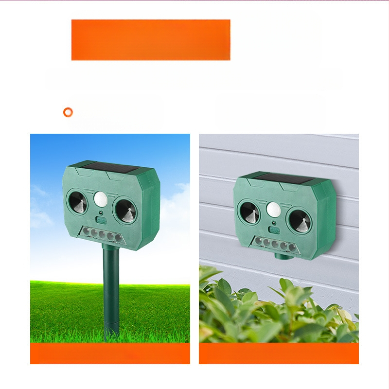 Saulės energijos ultragarso atbaidytuvą graužikams, kvadratinis dizainas, 5.5, 400-1000, 2