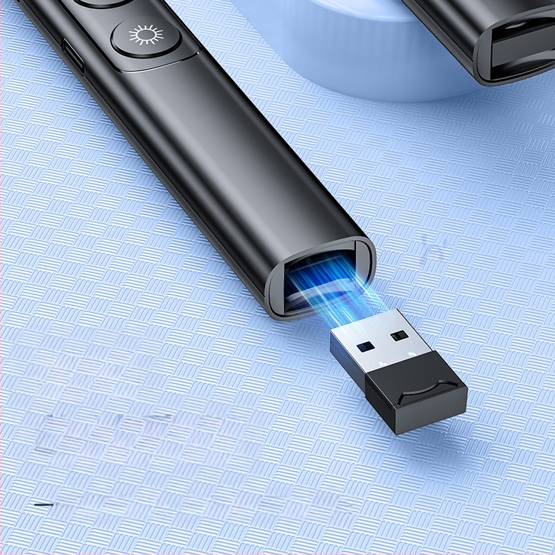 Xinlin PPT писалка за превъртане на страници с лазерен указател, зареждаща, ABS корпус, универсална съвместимост, лого отпечатано