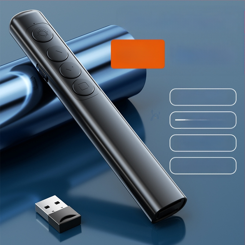 Xinlin PPT писалка за превъртане на страници с лазерен указател, зареждаща, ABS корпус, универсална съвместимост, лого отпечатано