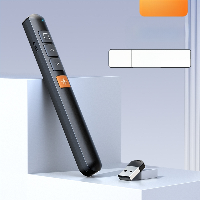 Xinlin PPT писалка за превъртане на страници с лазерен указател, зареждаща, ABS корпус, универсална съвместимост, лого отпечатано