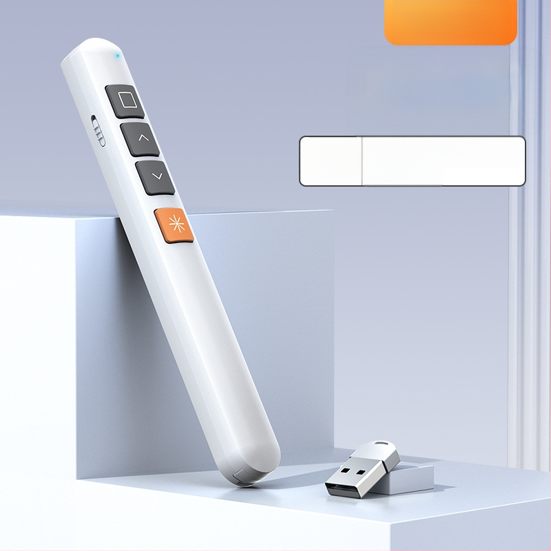 Xinlin PPT писалка за превъртане на страници с лазерен указател, зареждаща, ABS корпус, универсална съвместимост, лого отпечатано