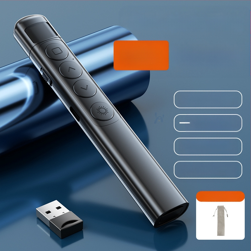 Xinlin PPT писалка за превъртане на страници с лазерен указател, зареждаща, ABS корпус, универсална съвместимост, лого отпечатано