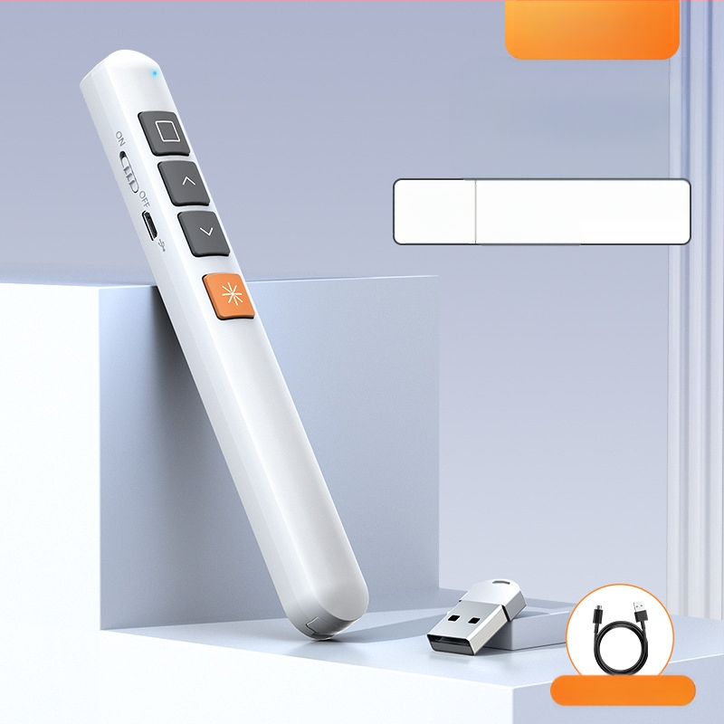 Xinlin PPT писалка за превъртане на страници с лазерен указател, зареждаща, ABS корпус, универсална съвместимост, лого отпечатано