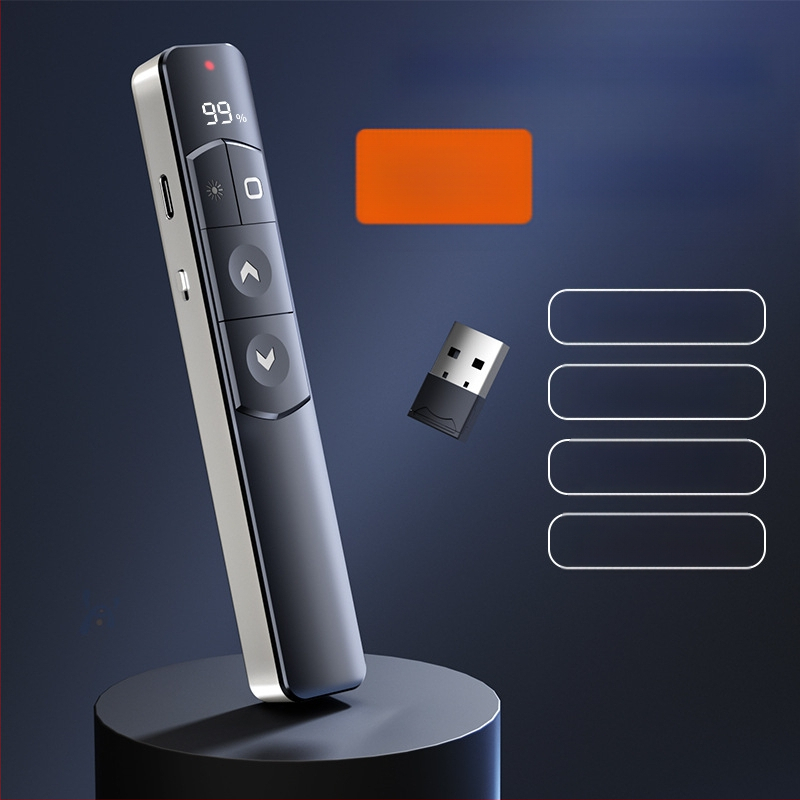 Xinlin PPT писалка за превъртане на страници с лазерен указател, зареждаща, ABS корпус, универсална съвместимост, лого отпечатано