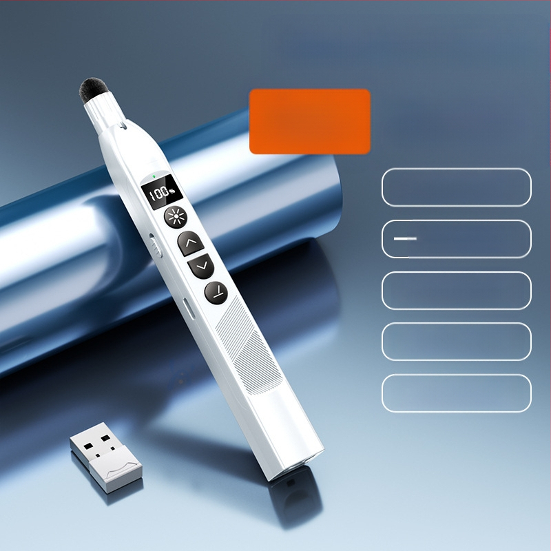 Xinlin PPT писалка за превъртане на страници с лазерен указател, зареждаща, ABS корпус, универсална съвместимост, лого отпечатано