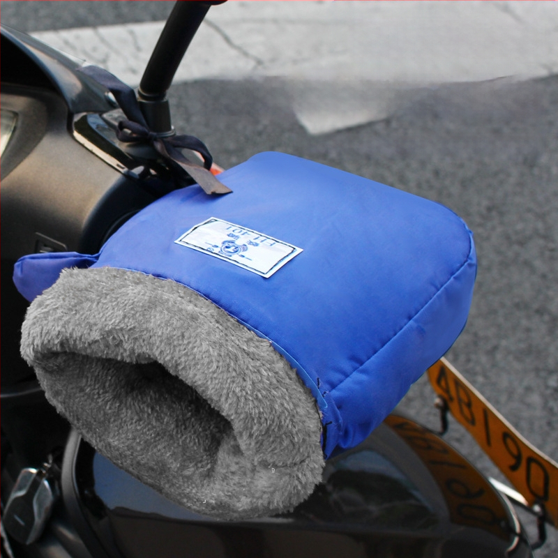 Naidun bao Zimné rukavice na riadidlá pre elektrické vozidlá, nepremokavé a teplé