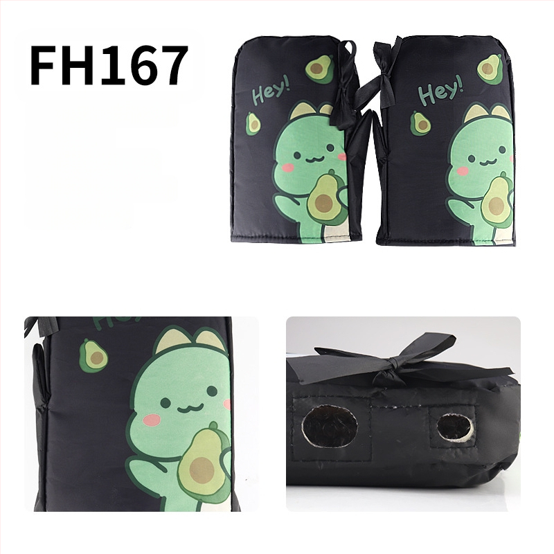 Naidun bao Zimné rukavice na riadidlá pre elektrické vozidlá, nepremokavé a teplé