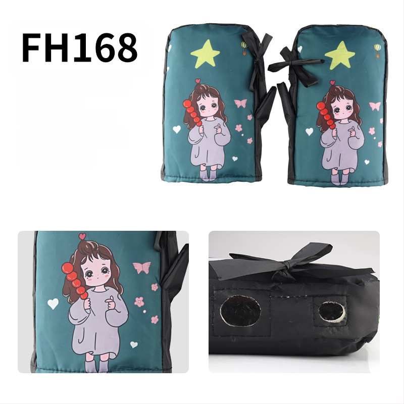 Naidun bao Zimné rukavice na riadidlá pre elektrické vozidlá, nepremokavé a teplé