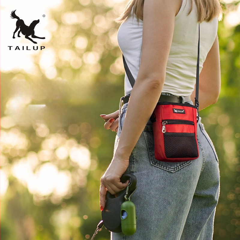 Поясна чанта за кучешка храна за тренировки, оксфорд плат, чанта за домашни любимци