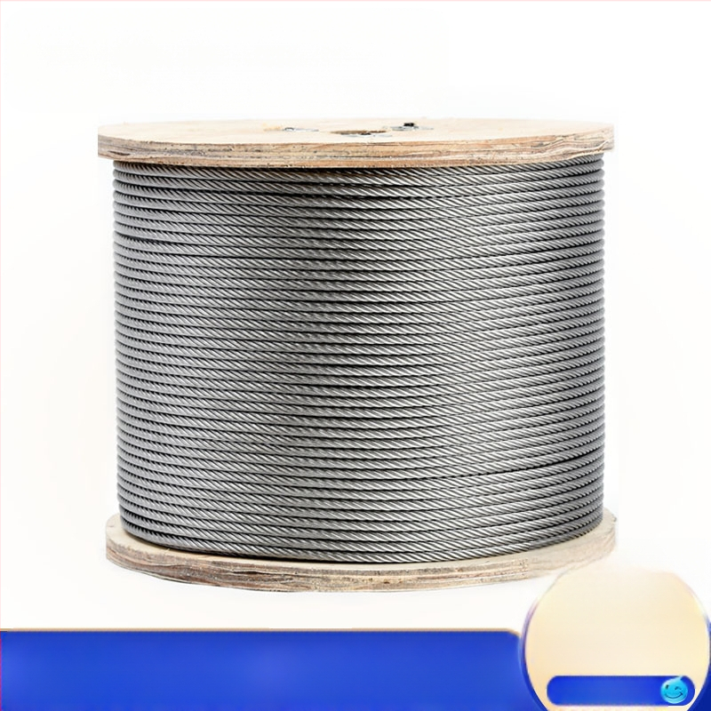 304 неръждаема стомана въже за повдигане — двойно усукване, Siro lay, дясно завъртане, якост на опън 1570 MPa