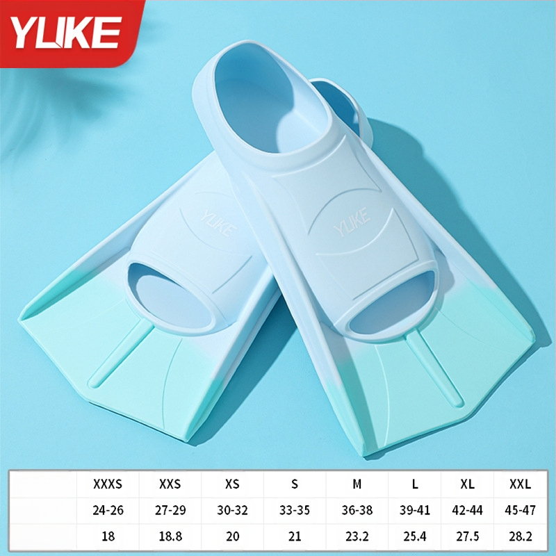 Възрастни силиконови плавателни лопатки Yuke – за свободно плуване и тренировки по гребане, без персонализация