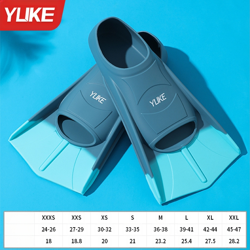 Възрастни силиконови плавателни лопатки Yuke – за свободно плуване и тренировки по гребане, без персонализация