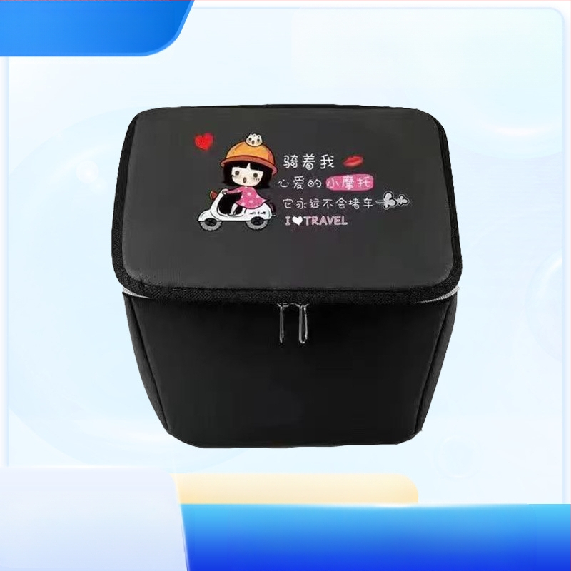 Priekinis krepšys elektriniam dviračiui, poliesterio pluoštas, su įdėklu, Jia Ning