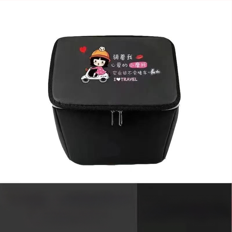 Priekinis krepšys elektriniam dviračiui, poliesterio pluoštas, su įdėklu, Jia Ning