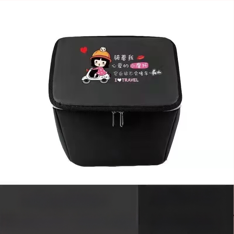 Priekinis krepšys elektriniam dviračiui, poliesterio pluoštas, su įdėklu, Jia Ning