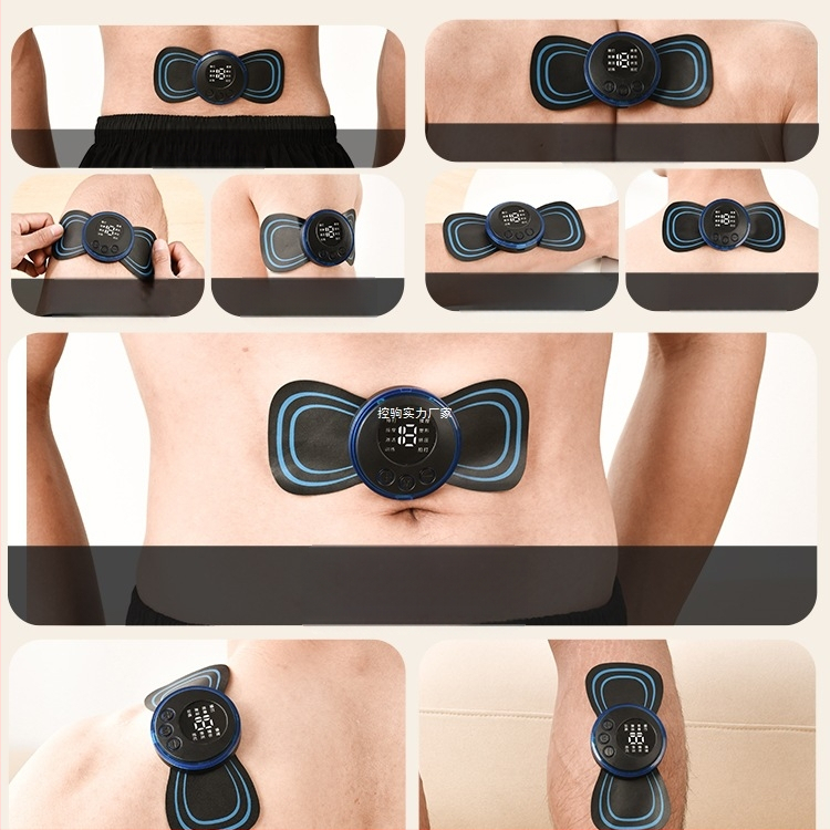 Masažer za vratnu kralješnicu JZAMT01, punjiv, 1 kontakt za masažu, mini masažna pločica, pulsna akupunktura