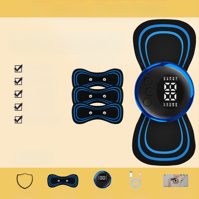 Masažer za vratnu kralješnicu JZAMT01, punjiv, 1 kontakt za masažu, mini masažna pločica, pulsna akupunktura