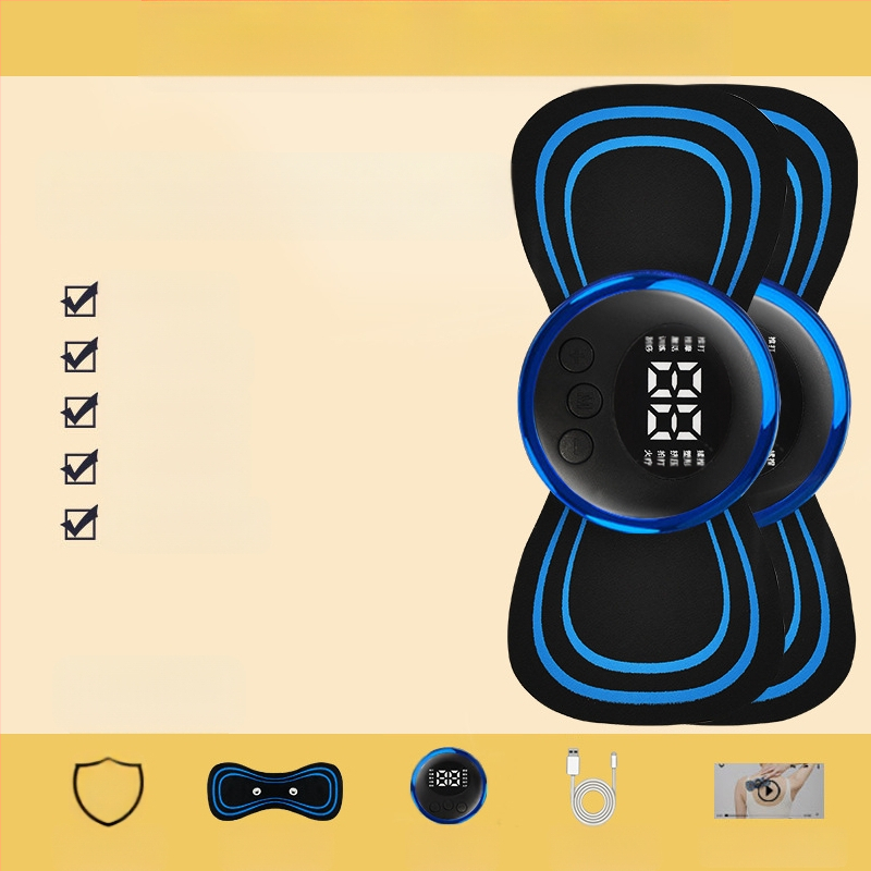 Masažer za vratnu kralješnicu JZAMT01, punjiv, 1 kontakt za masažu, mini masažna pločica, pulsna akupunktura