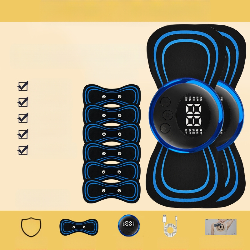 Masažer za vratnu kralješnicu JZAMT01, punjiv, 1 kontakt za masažu, mini masažna pločica, pulsna akupunktura