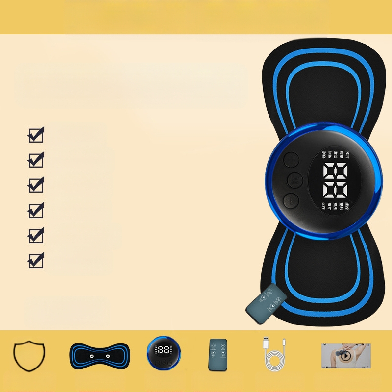 Masažer za vratnu kralješnicu JZAMT01, punjiv, 1 kontakt za masažu, mini masažna pločica, pulsna akupunktura