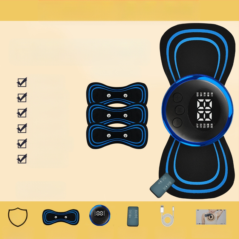 Masažer za vratnu kralješnicu JZAMT01, punjiv, 1 kontakt za masažu, mini masažna pločica, pulsna akupunktura