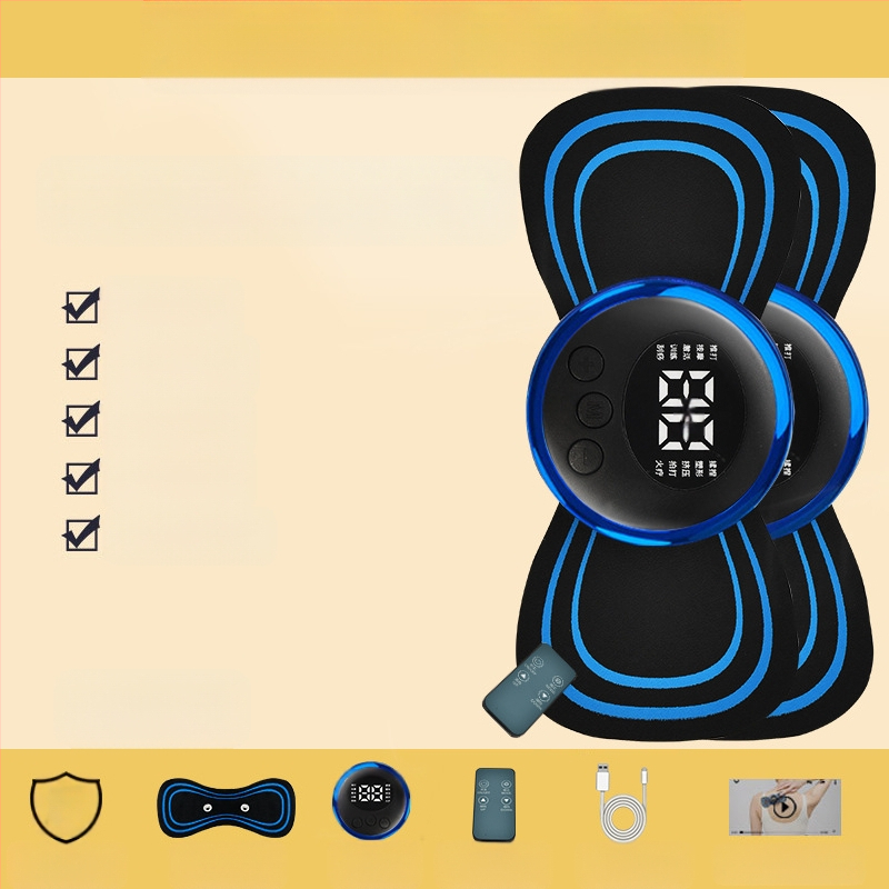 Masažer za vratnu kralješnicu JZAMT01, punjiv, 1 kontakt za masažu, mini masažna pločica, pulsna akupunktura