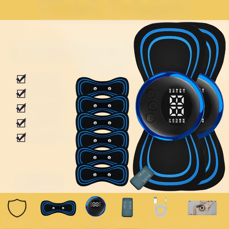 Masažer za vratnu kralješnicu JZAMT01, punjiv, 1 kontakt za masažu, mini masažna pločica, pulsna akupunktura