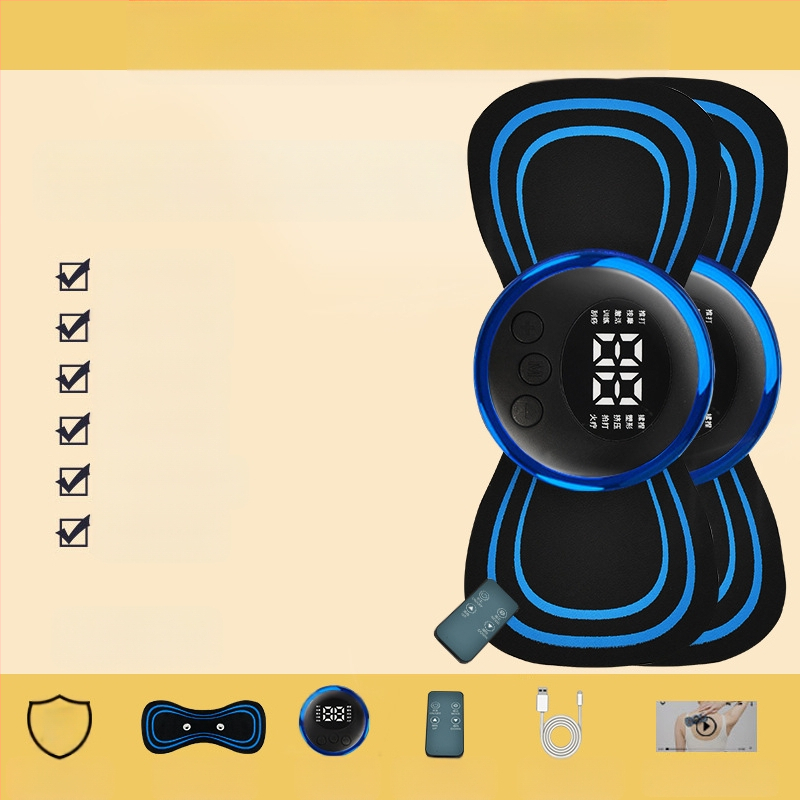 Masažer za vratnu kralješnicu JZAMT01, punjiv, 1 kontakt za masažu, mini masažna pločica, pulsna akupunktura