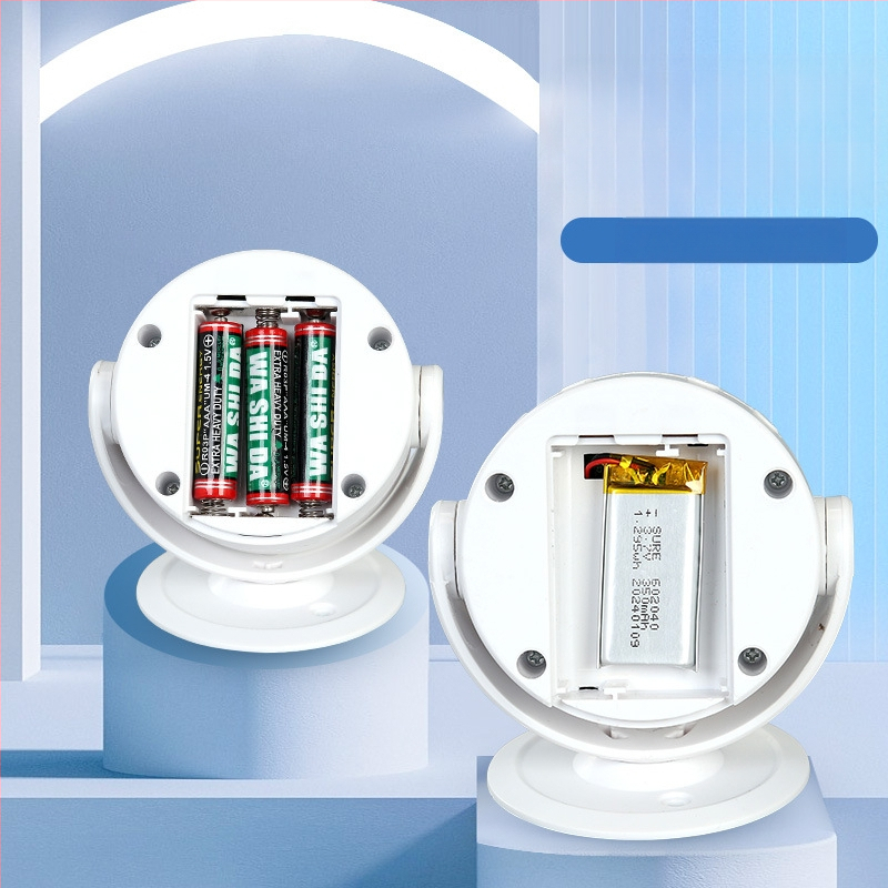 Смарт звънец за врата с гласово известяване, Hua ke, модел 199, захранване с три сухи батерии, 5V, индукционен звънец