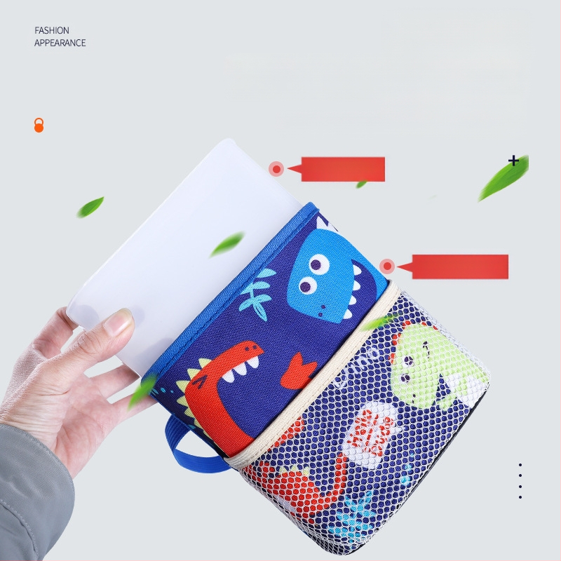 Automobiļa aizmugures sēdekļa karājas uzglabāšanas kārba, karikatūras dizains, ūdensizturīgs Oxford audums, ar logotipu