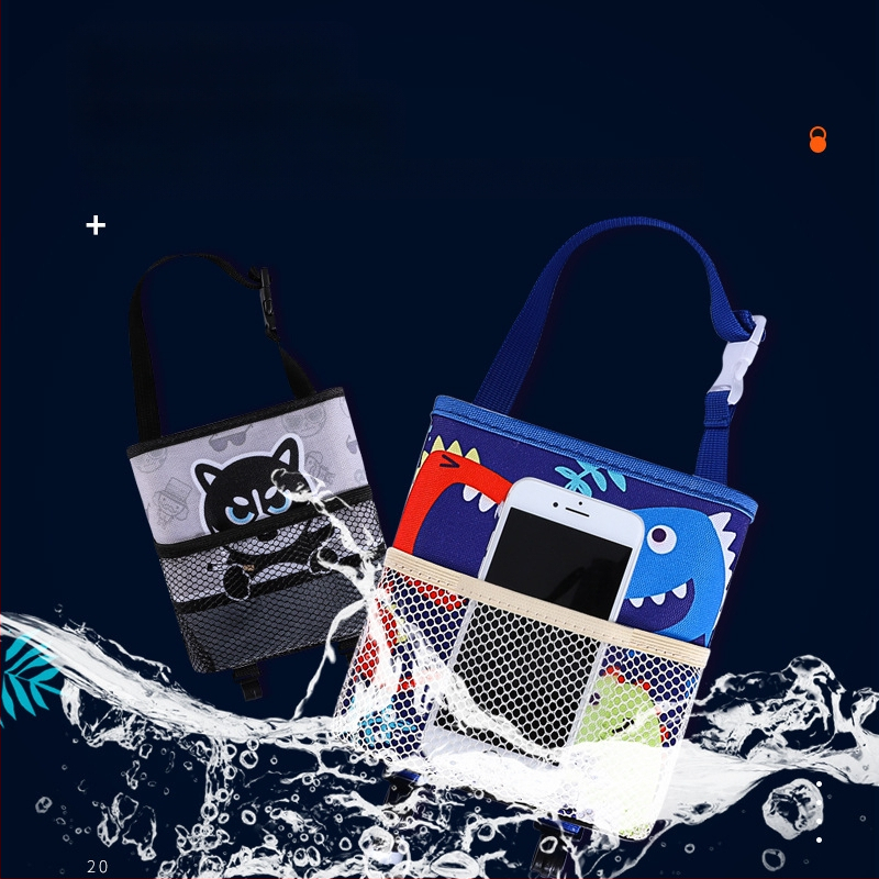 Automobiļa aizmugures sēdekļa karājas uzglabāšanas kārba, karikatūras dizains, ūdensizturīgs Oxford audums, ar logotipu