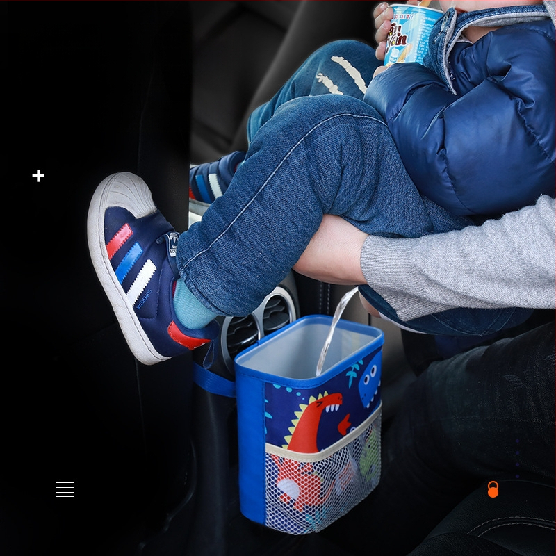 Automobiļa aizmugures sēdekļa karājas uzglabāšanas kārba, karikatūras dizains, ūdensizturīgs Oxford audums, ar logotipu