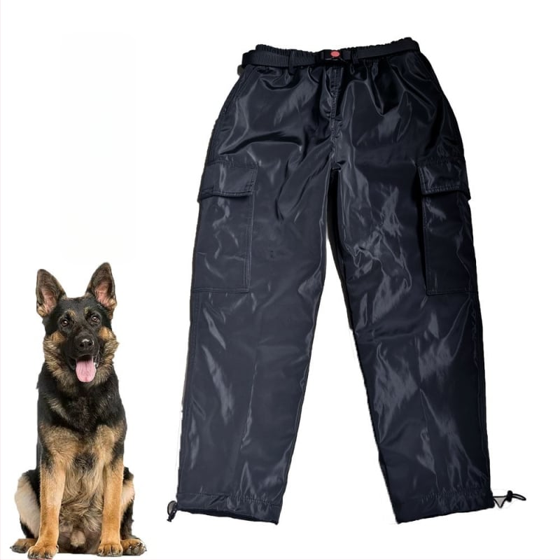 K9 suņu apmācību veste, ūdensnecaurlaidīgs neilons, bieza auduma, rāvējslēdzējs, bez kapuces, vairāk kabatas