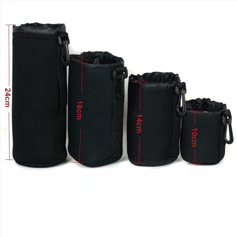 DSLR objektīva soma — ūdensizturīga, triecienizturīga, aizsargsegums objektīva caurulei, uzglabāšanas soma