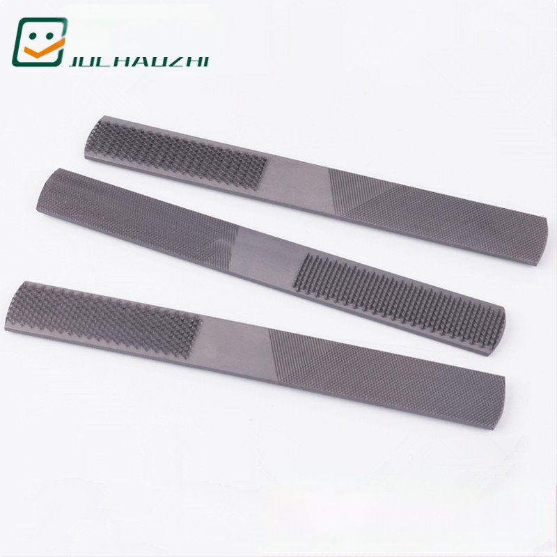 Дърводелски файл четири в едно, стоманен, плосък профил, двойна шарка, за дърводелство