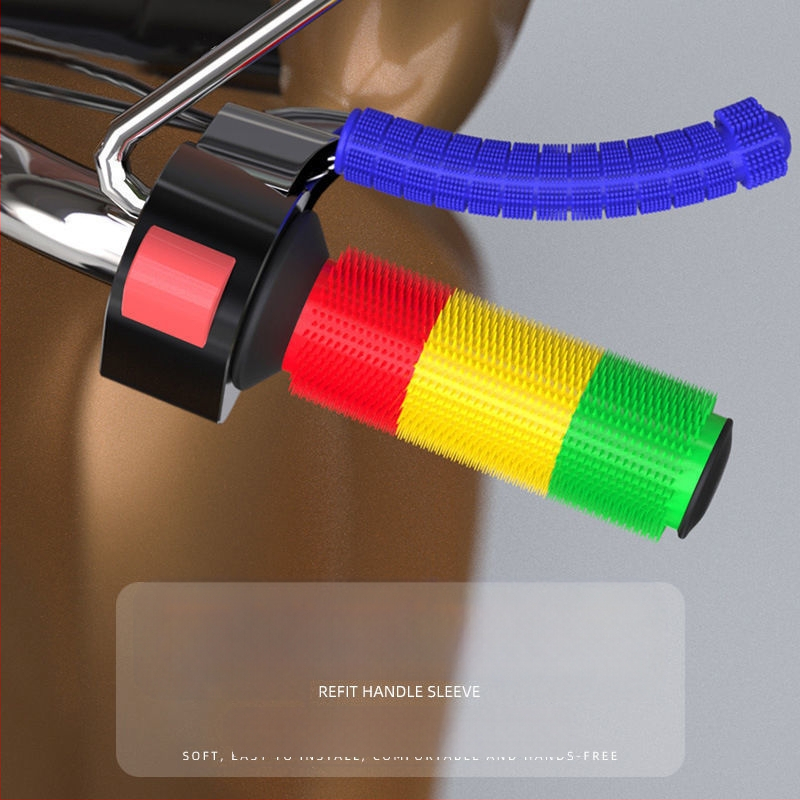 Pokrytie riadidiel motorky – gumové, protišmykové, priedušné, univerzálne kompatibilné