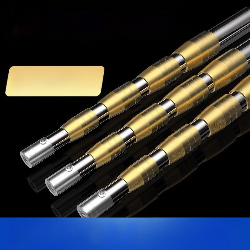 Nerūdijančio plieno teleskopinė žvejybos tinklo lazda su neslystančia universalia jungtimi — komplektas