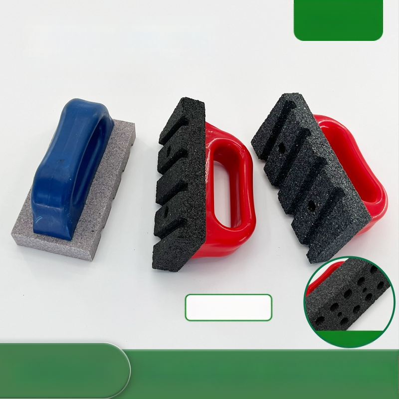 Блок за шлайфане с пластмасова дръжка, правоъгълна форма, материали: силициев карбид и корунд, зърнистост 24/36/46 или 16–10000, за полиране на мрамор