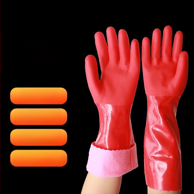 Lateks rukavice s baršunastom podstavom